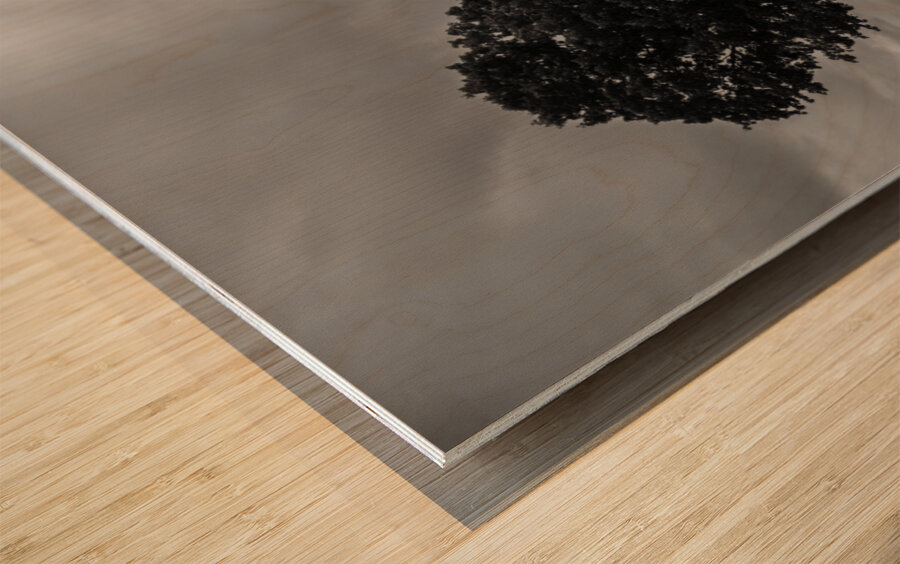 Ominous Road Wood print