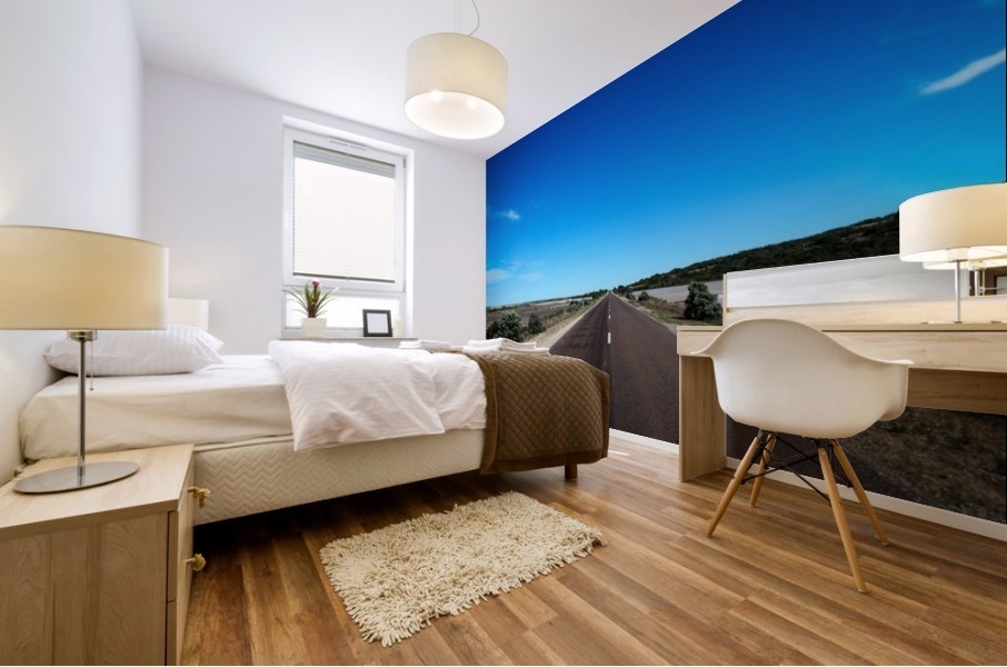 A long road Mural print