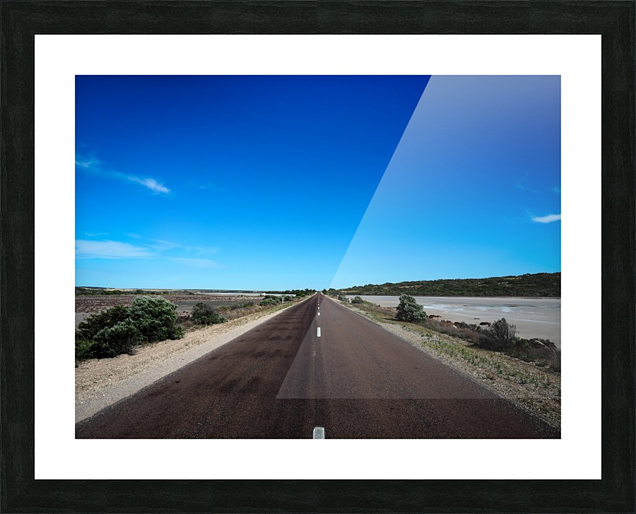A long road Picture Frame print