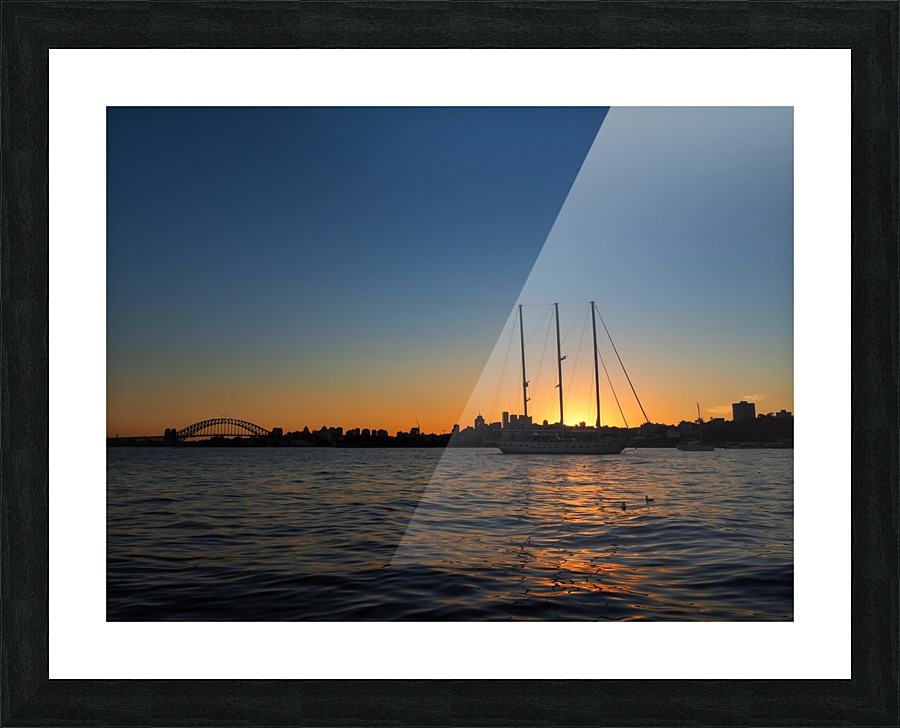 Sunset in Sydney Picture Frame print