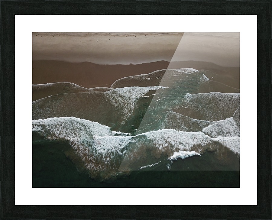 Flat earther Picture Frame print