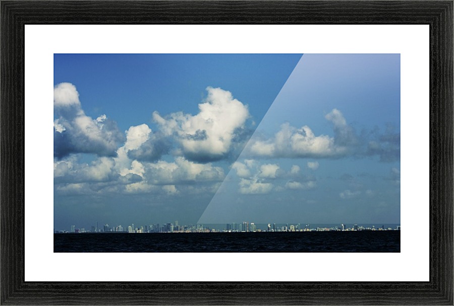 Miami Skyline Picture Frame print