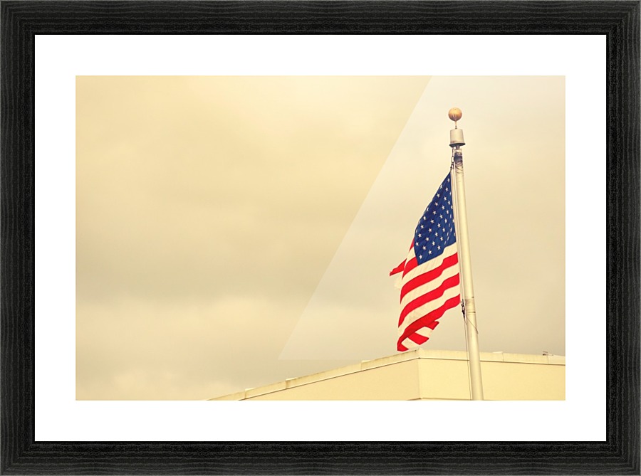 American Flag Picture Frame print