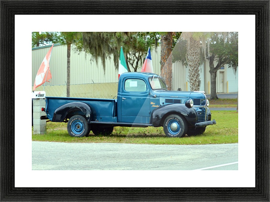 Old Truck Picture Frame print