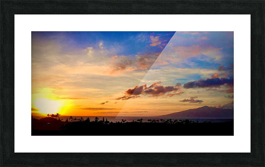 Maui Sunset Picture Frame print