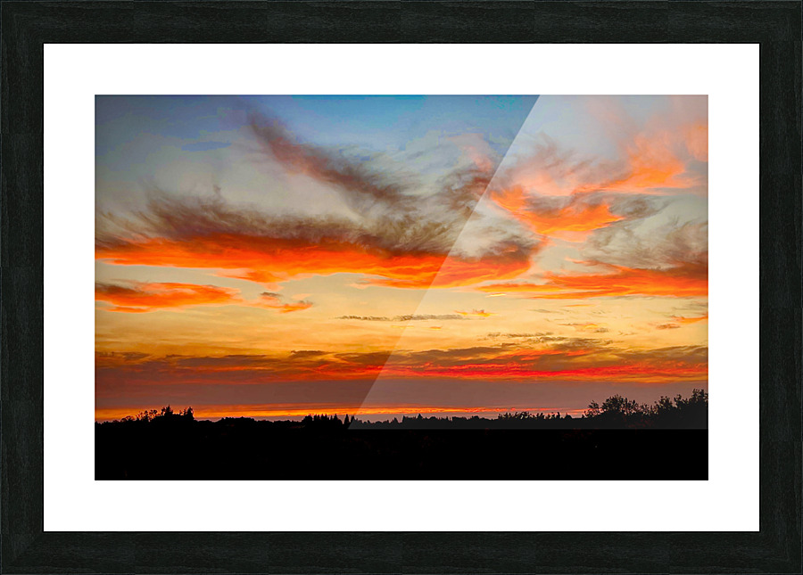 sunset shot Picture Frame print