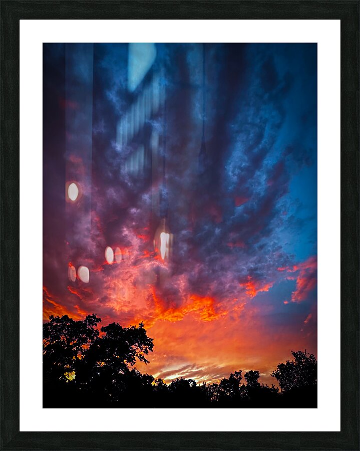 Burning Skies Picture Frame print