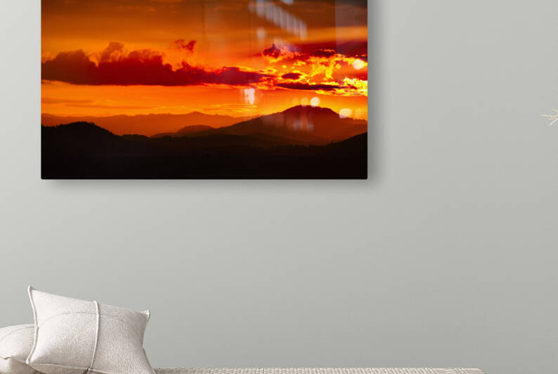 Orange Mountains Reproduction