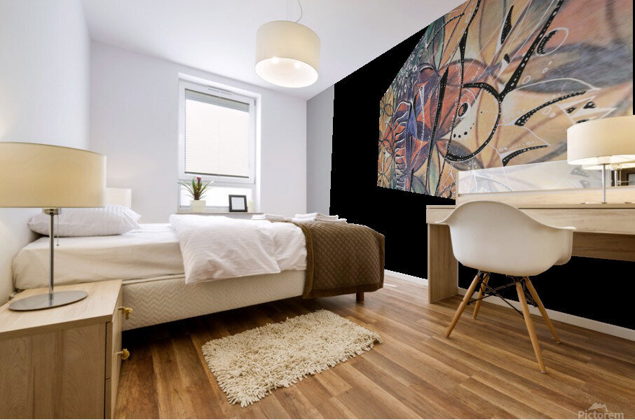 fleur de savane Mural print