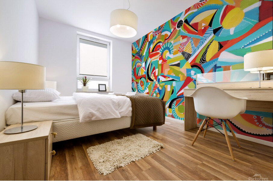 soleil levant Mural print