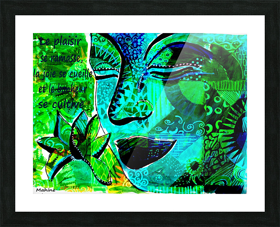 Bonheur Picture Frame print