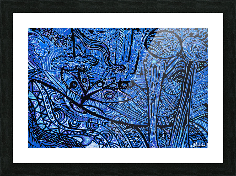 La source en Eveil Picture Frame print