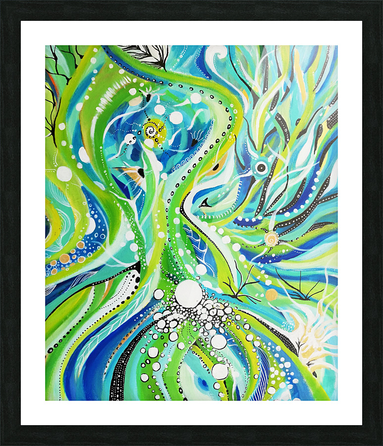 en cascade Picture Frame print