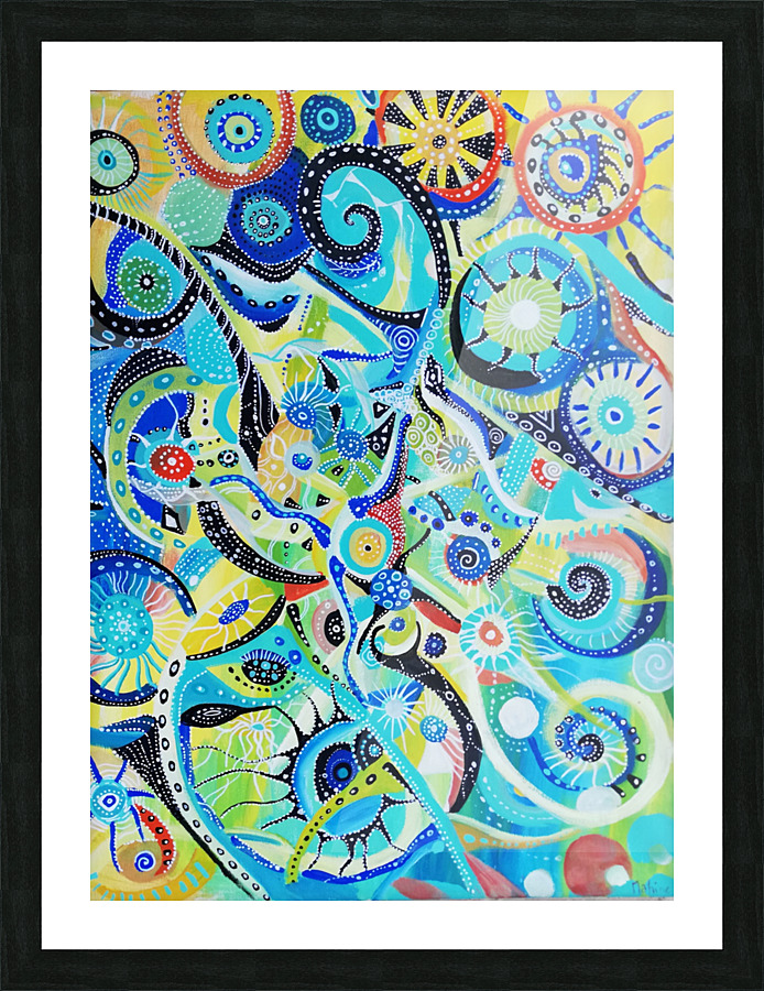 fractalisation et accord Picture Frame print