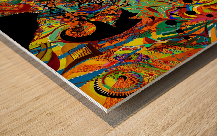 Vortex Wood print