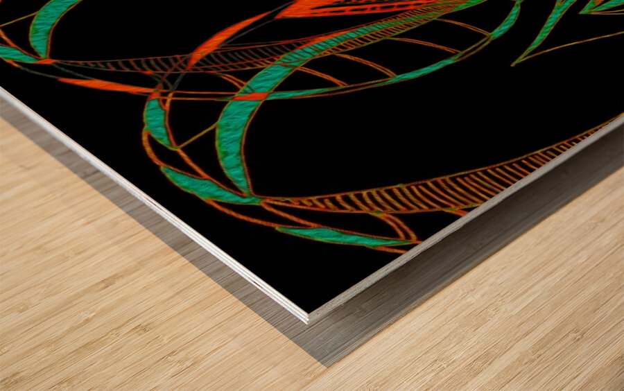 Synchronicit   temporelle Wood print