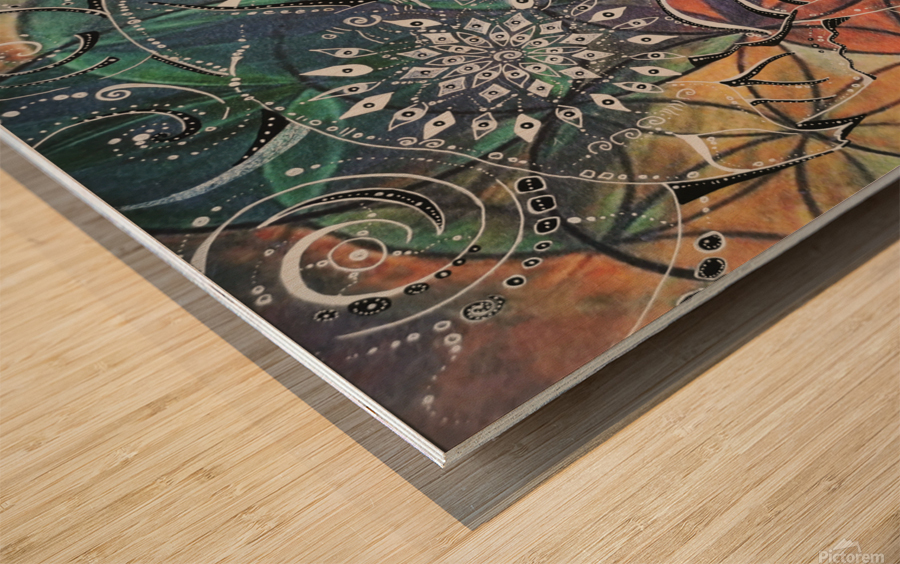 fleur de savane Wood print