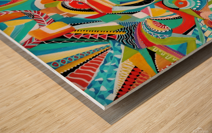 soleil levant Wood print
