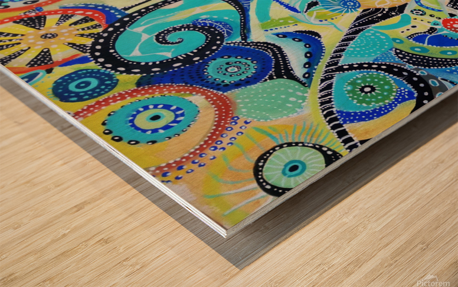 fractalisation et accord Wood print