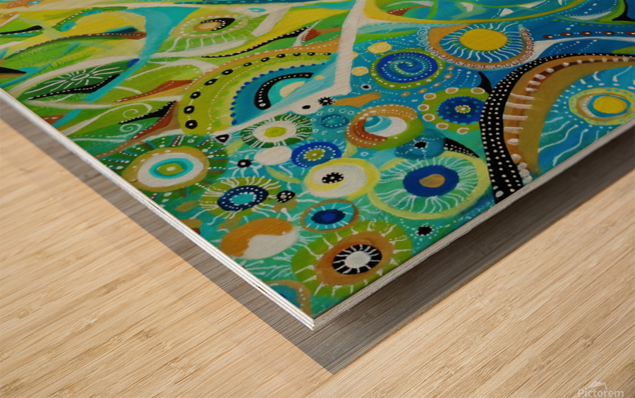 danse la joie Wood print