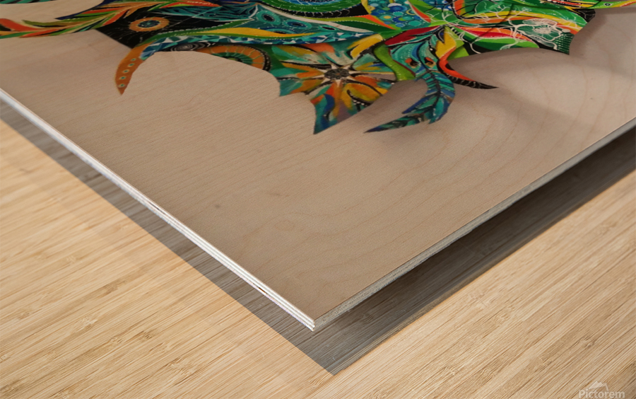  Vision Fractale Wood print