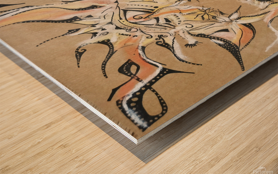 6 LIN Wood print