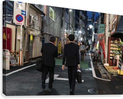 Long Tokyo Night Canvas Print