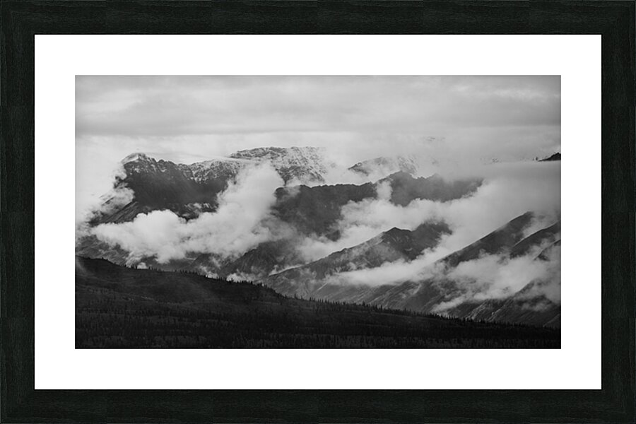 Peaks in the Cloud Divide Picture Frame print
