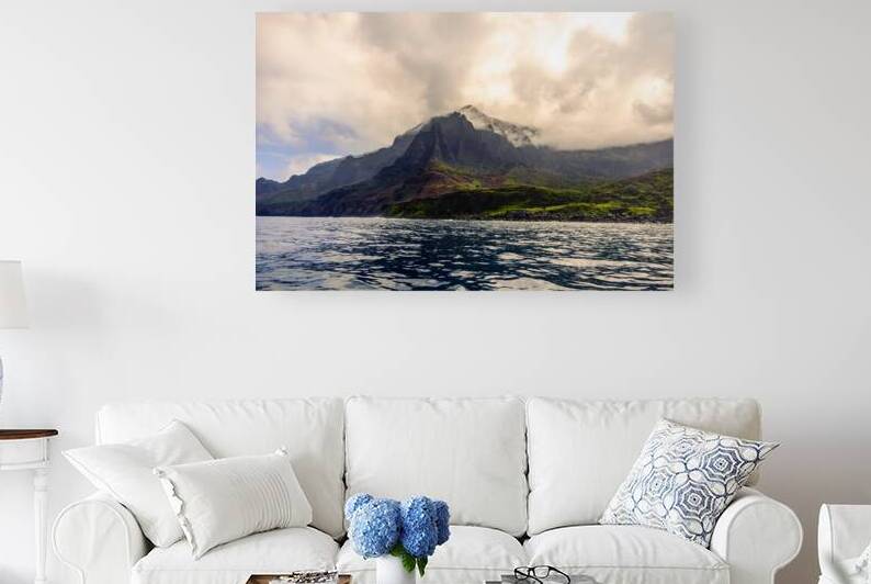 Majestic Napali Coast Cathedrals in Mist by Halid Kalkan