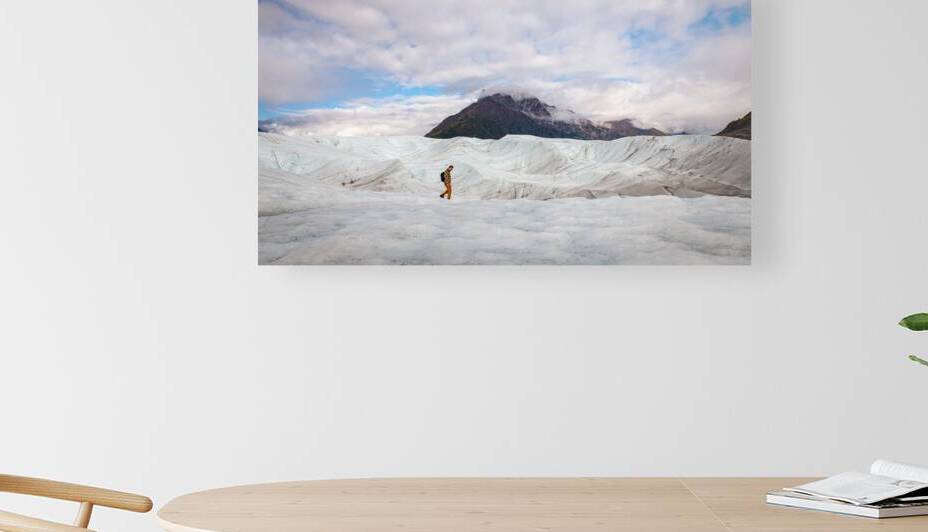 Footsteps on the Kennicott Glacier by Halid Kalkan