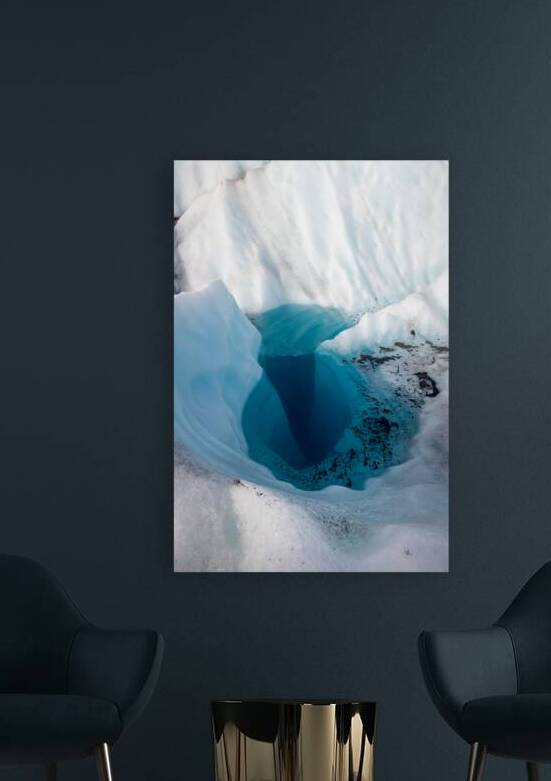 Sapphire Heart of the Glacier by Halid Kalkan