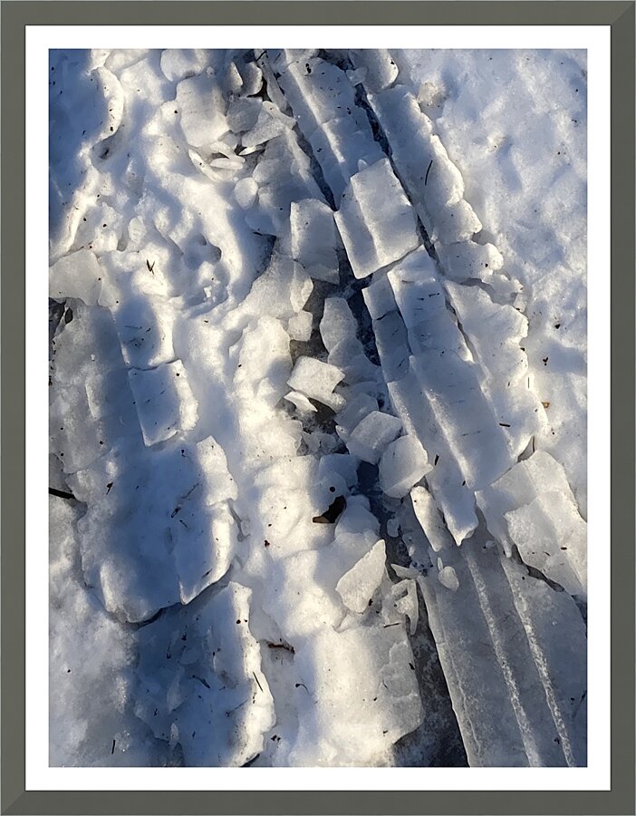 WinterWalk3 Picture Frame print