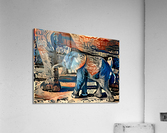 The Posterized Elephant Acrylic Print