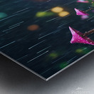 fairy forest in the middle of the night its raininglay summernightrain Metal print