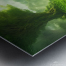 greenery scenery breathtaking high definition photographic creative image Metal print