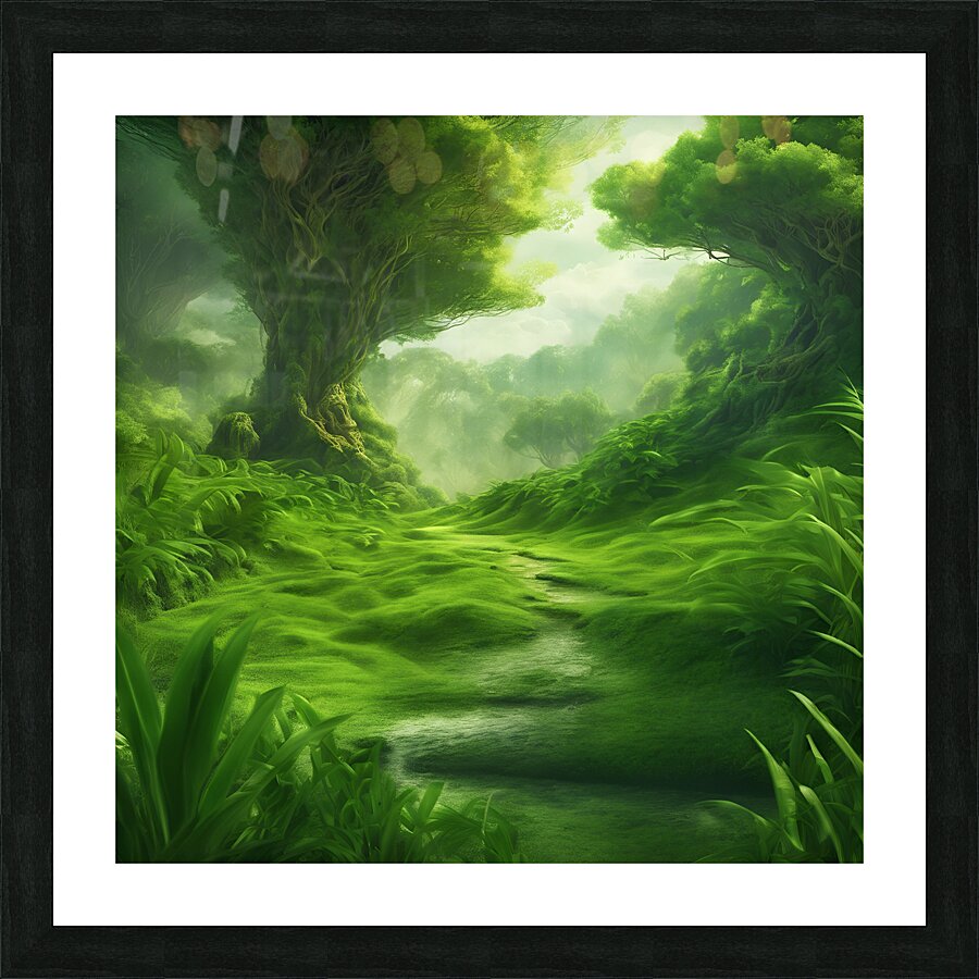 greenery scenery breathtaking high definition photographic creative image Picture Frame print