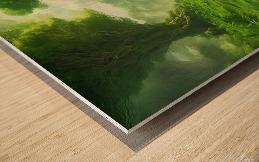 greenery scenery breathtaking high definition photographic creative image Wood print