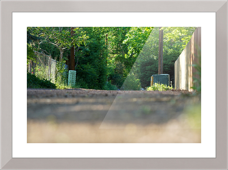 dead end road 3 Picture Frame print