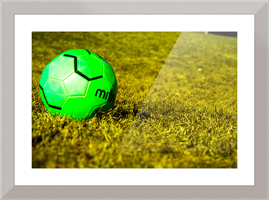 green ball Picture Frame print