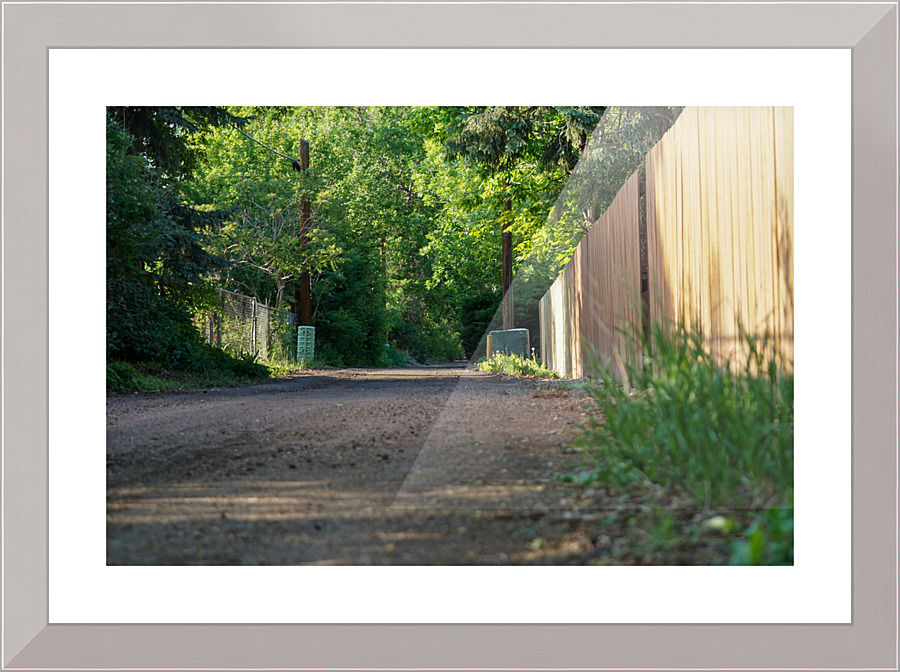 dead end road 1 Picture Frame print