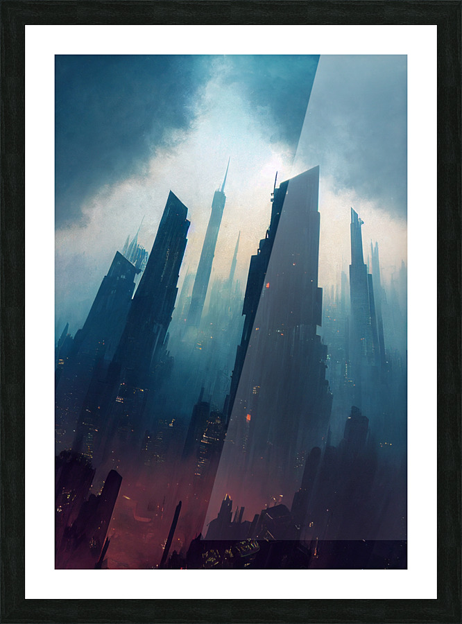 Megacity Picture Frame print