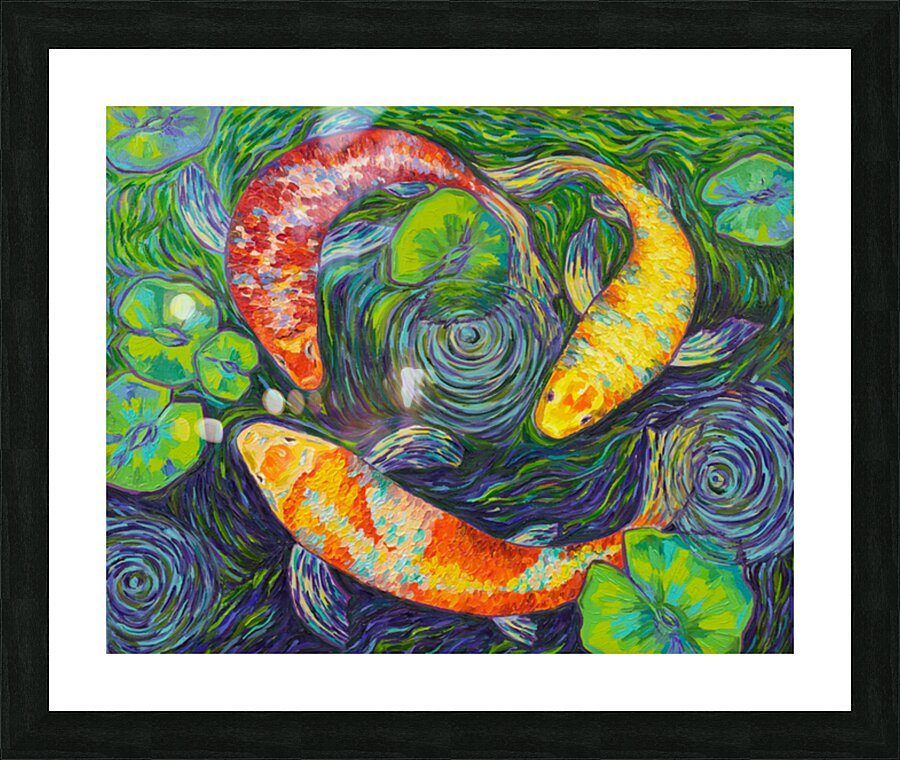 Koi Fish Picture Frame print