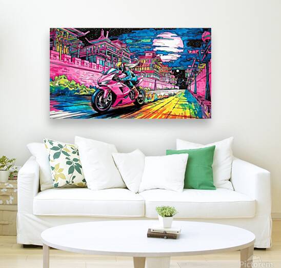 Neon Rider: Cyberpunk Journey by fatiha sarra medjaoui