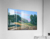 Gold lit Field Acrylic Print