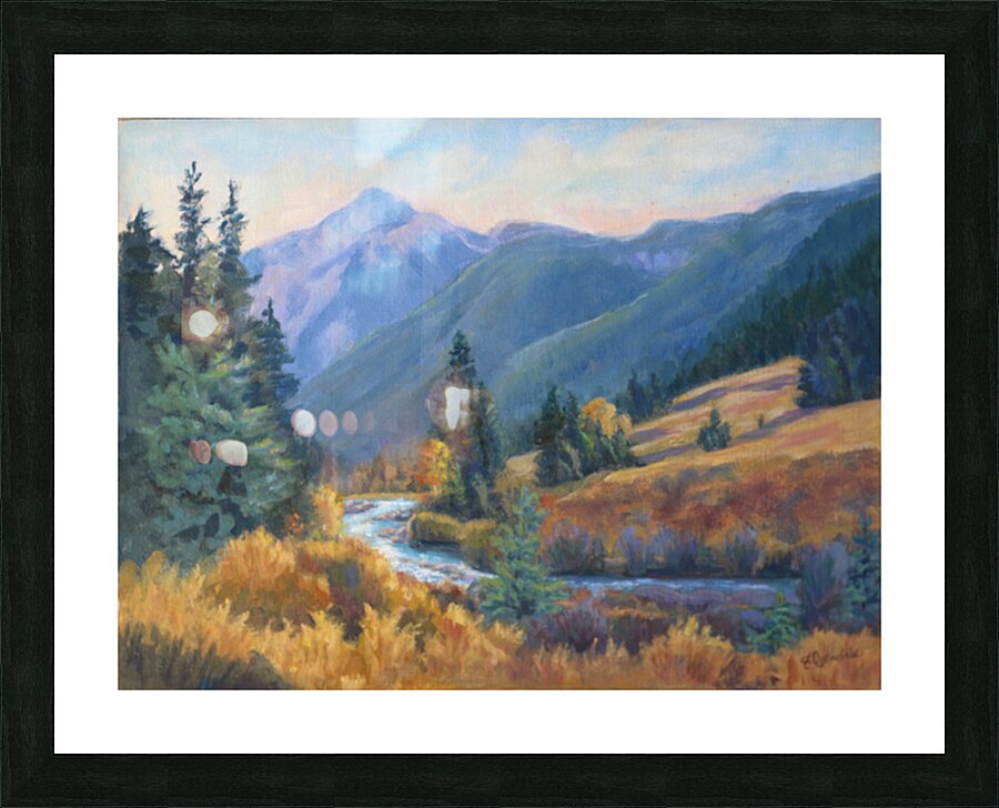 Glistening Stream Picture Frame print