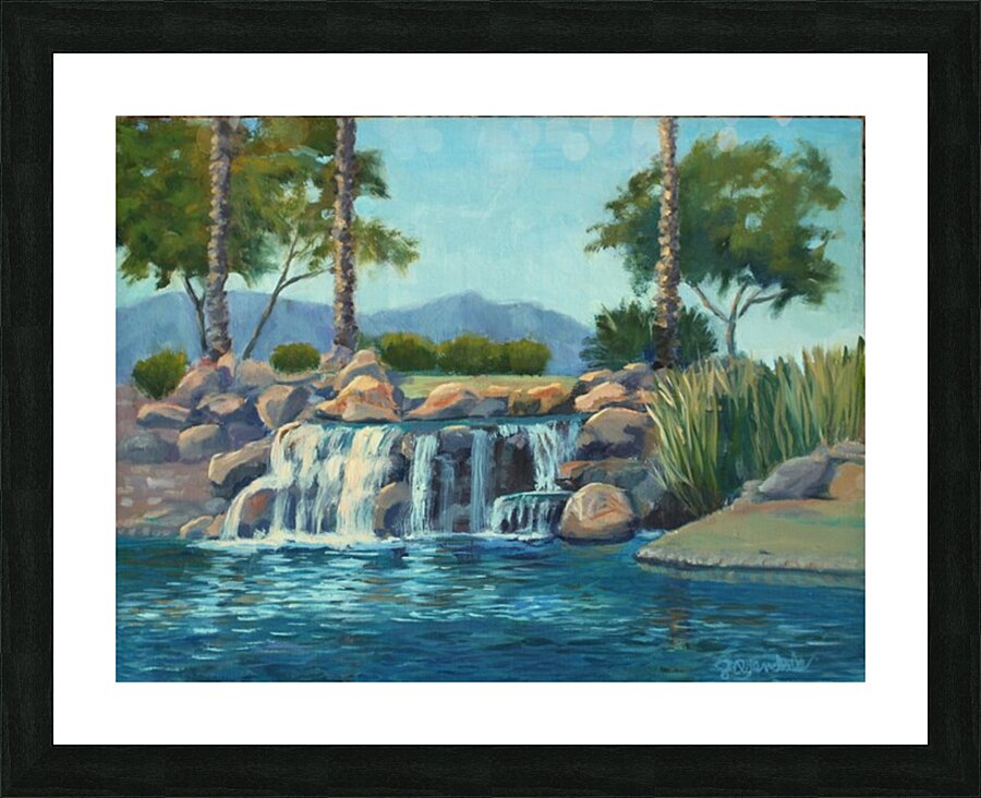 Desert Oasis Picture Frame print