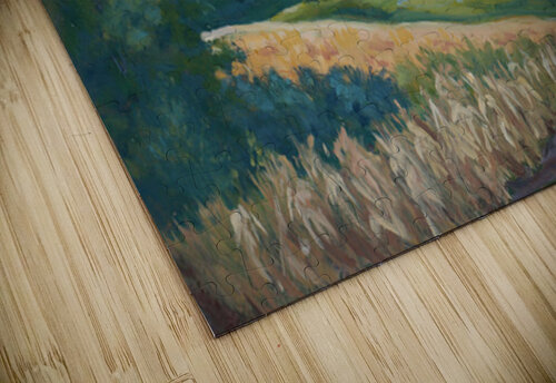 Gold lit Field Jan Oxendale puzzle