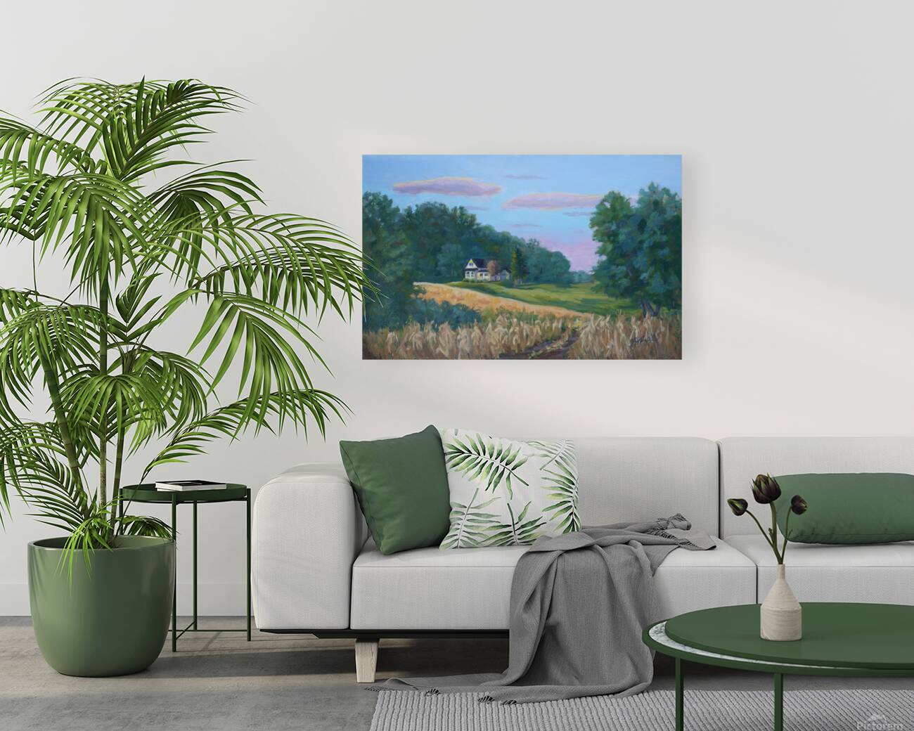 Gold lit Field Reproduction