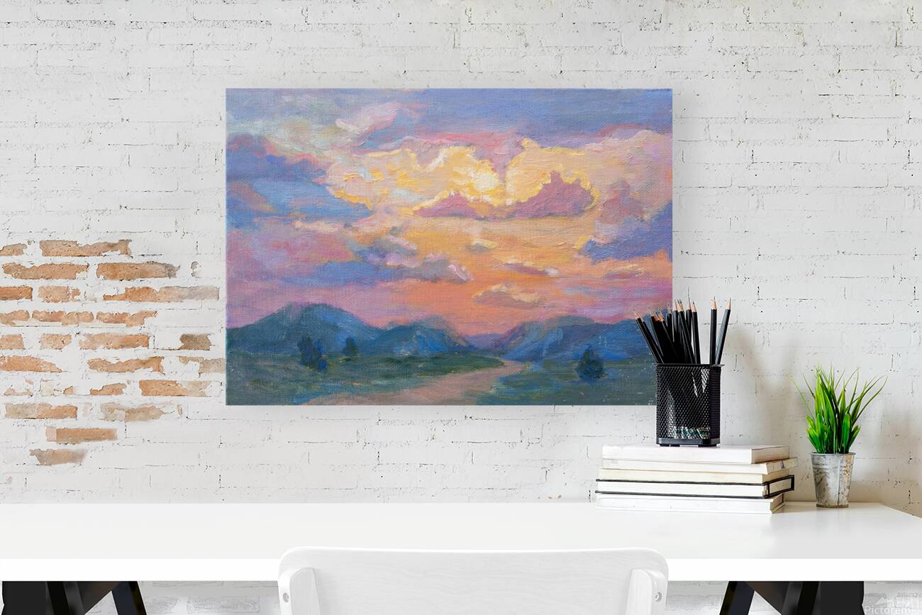 Stormy sunset Reproduction