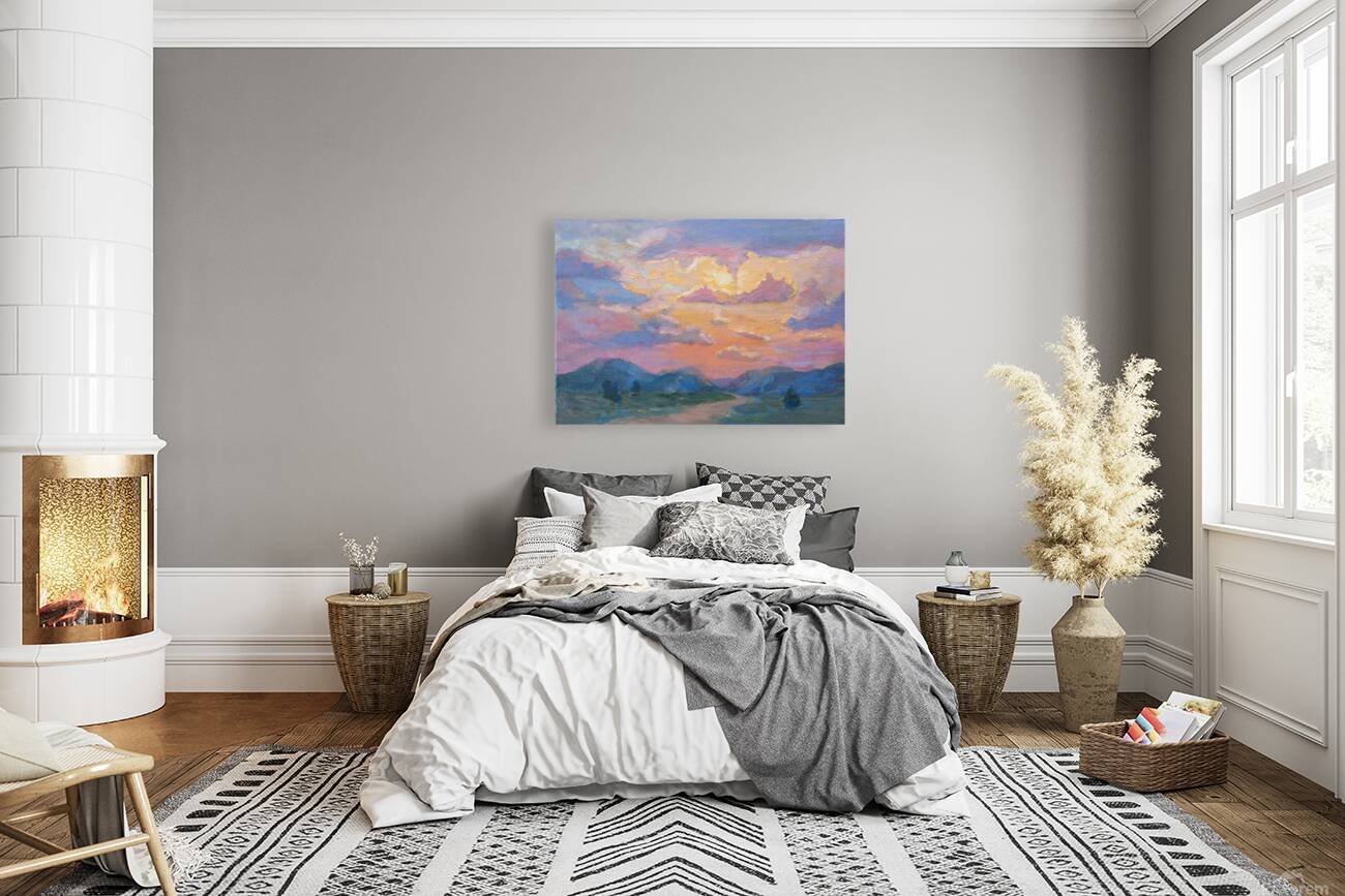 Stormy sunset Reproduction